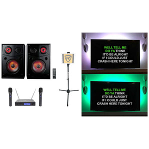 Rockville HOUSE PARTY SYSTEM 10" Bluetooth Karaoke Machine System+Stand+LED's