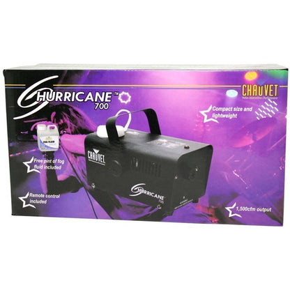 Chauvet DJ Hurricane 700 H-700 Fogger H700 Fog/Smoke Machine + Fog Fluid