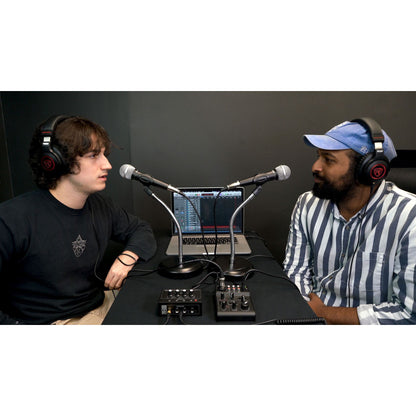 PRO‑M50 SR Headphones 4-Pack + RHPA4 Headphone Amplifier Bundle