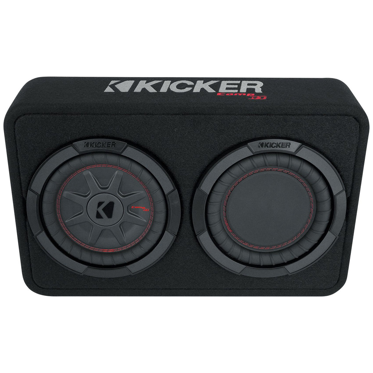 Kicker 48TCWRT82 COMPRT8 8" 600W Loaded Shallow Subwoofer+Mono Amplifier+Amp Kit