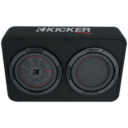 KICKER 48TCWRT82 CompRT 8" 600w Shallow Car Subwoofer+Sub Box Enclosure COMPRT12