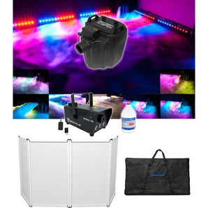 Chauvet DJ Nimbus Pro Plug/Play Dry Ice Fog Machine+DJ Facade+LED Fogger+Fluid