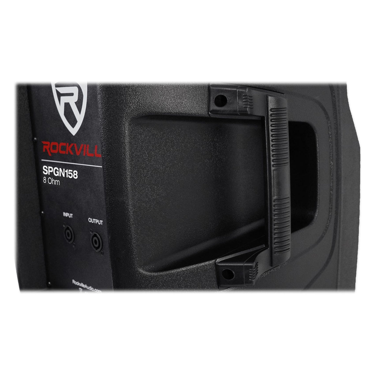 (2) SPGN158 15" Passive 1600W DJ PA Speakers + LED Stands + Remote + Cables