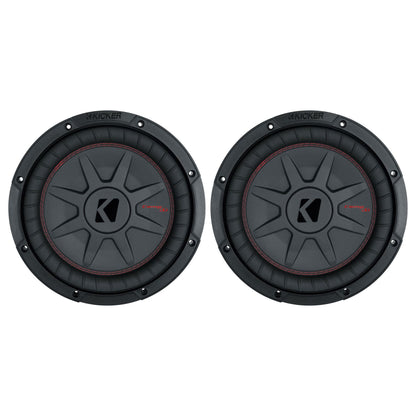 (2) 48CWRT102 CompRT 800w Shallow 10" Subwoofers DVC 2-ohm Subs COMPRT10