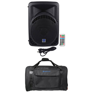 Rockville RPG12BT 12" Wireless Link Bluetooth 800 Watt DJ PA Speaker+Carry Bag