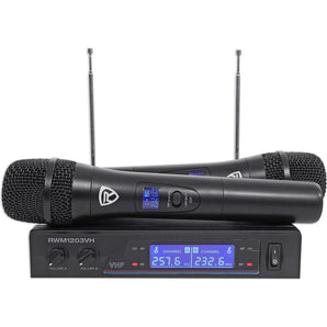 Rockville 1000w Karaoke Bluetooth Amp/Mixer+ (4) Ceiling Speakers+Wireless Mics