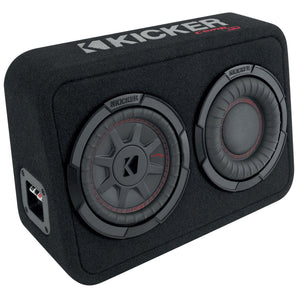 KICKER 48TCWRT672 CompRT 6.75" 300w Slim Car Subwoofer+Sub Enclosure COMPRT12