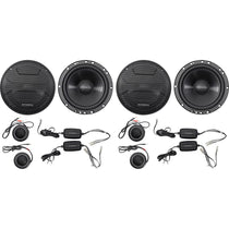 2-Pairs ZS65C 6.5" Component Car Audio Speakers