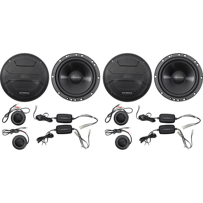 2-Pairs ZS65C 6.5" Component Car Audio Speakers