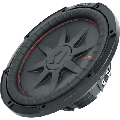 CompRT 1000W 12" Shallow Subwoofer + RSTS12 Sealed Enclosure + Install Kit