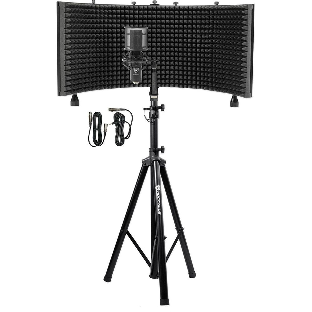 RockShield 3 Shield + RVES05 Stand + RCM PRO Mic Bundle