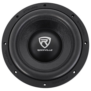 (2) Rockville 10" Subwoofers+Enclosure Box For 2007-2016 Jeep Wrangler 4-Door