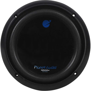 2) Planet Audio AC8D 8" 2400w DVC 4-OHM Car Subs Subwoofers Poly Injection Cones