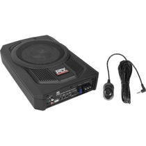 MTX TN8MS 8" 200w Slim Under-Seat Active Powered Car/Truck Subwoofer Sub+Remote