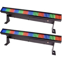 2 COLORSTRIP MINI DMX LED Wash Light Bars With Mounting Brackets
