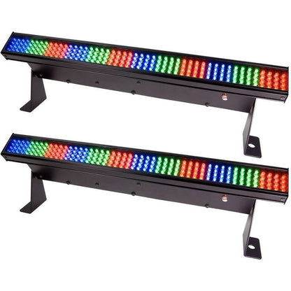 2 COLORSTRIP MINI DMX LED Wash Light Bars With Mounting Brackets
