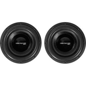 2) Rockville Destroyer 12D1 12" Competition Car Audio Subwoofers USA Voice Coils