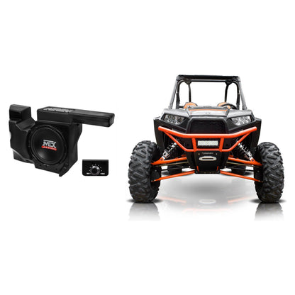 MTX RZRXP-10 10" 500w Subwoofer+Enclosure+8" Tower Speakers for Polaris RZR/UTV