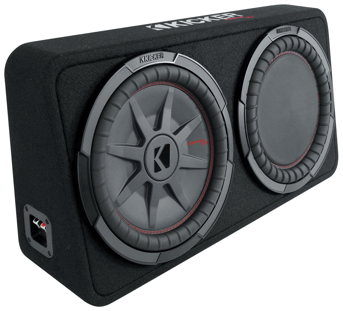 48TCWRT122 12" Slim Subwoofer + Amplifier + Wire Kit Bundle