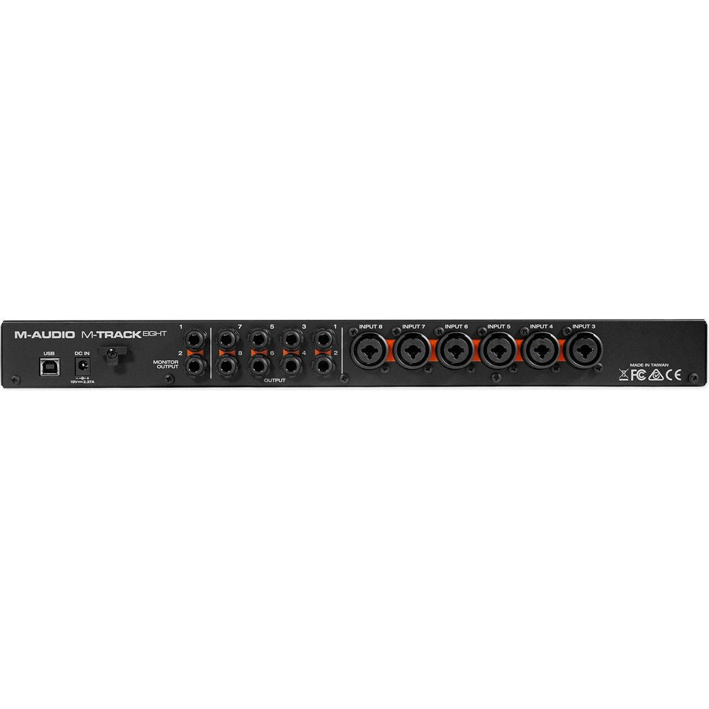 M-Audio M-Track Eight 8 USB Audio Recording Studio Rack Interface+8 Mi ...