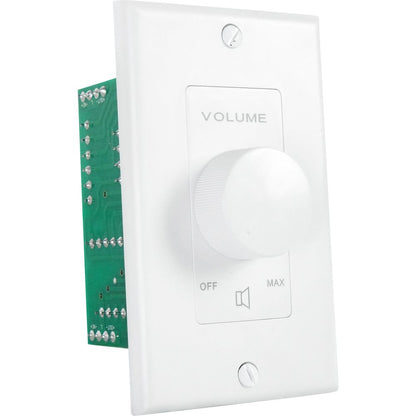 2-Room Home Audio Receiver+(4) White 3.5" Cube Speakers+Wall Controls