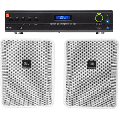 VMA1120 Amplifier + (2) JBL Control 25-1 5.25" White Speakers