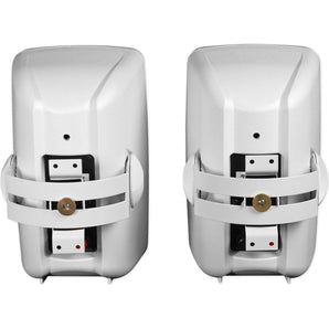 Rockville ROCK MATRIX 4-Zone Home Receiver Amp+(8) 5.25" White Wall Speakers