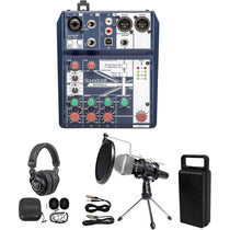 Gaming Twitch Stream Bundle w/ Soundcraft Mixer+Headphones+Mic+Stand