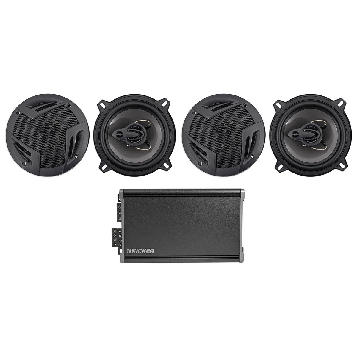 46CXA3604T CXA360.4 360w RMS 4-Channel Car Amplifier+(4) 5.25" Speakers