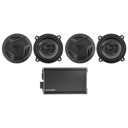 46CXA3604T CXA360.4 360w RMS 4-Channel Car Amplifier+(4) 5.25" Speakers