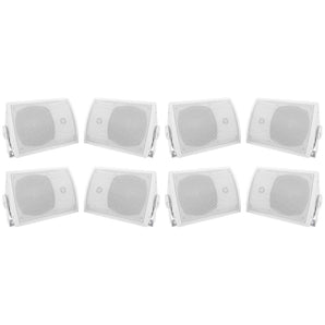 8) Rockville HP5S 5.25" Outdoor/Indoor Home Theater Patio Speakers+Swivel Mounts