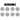 6-Zone Home Audio System+8 White Ceiling Speakers 4 Bedroom/Living Room/Bathroom