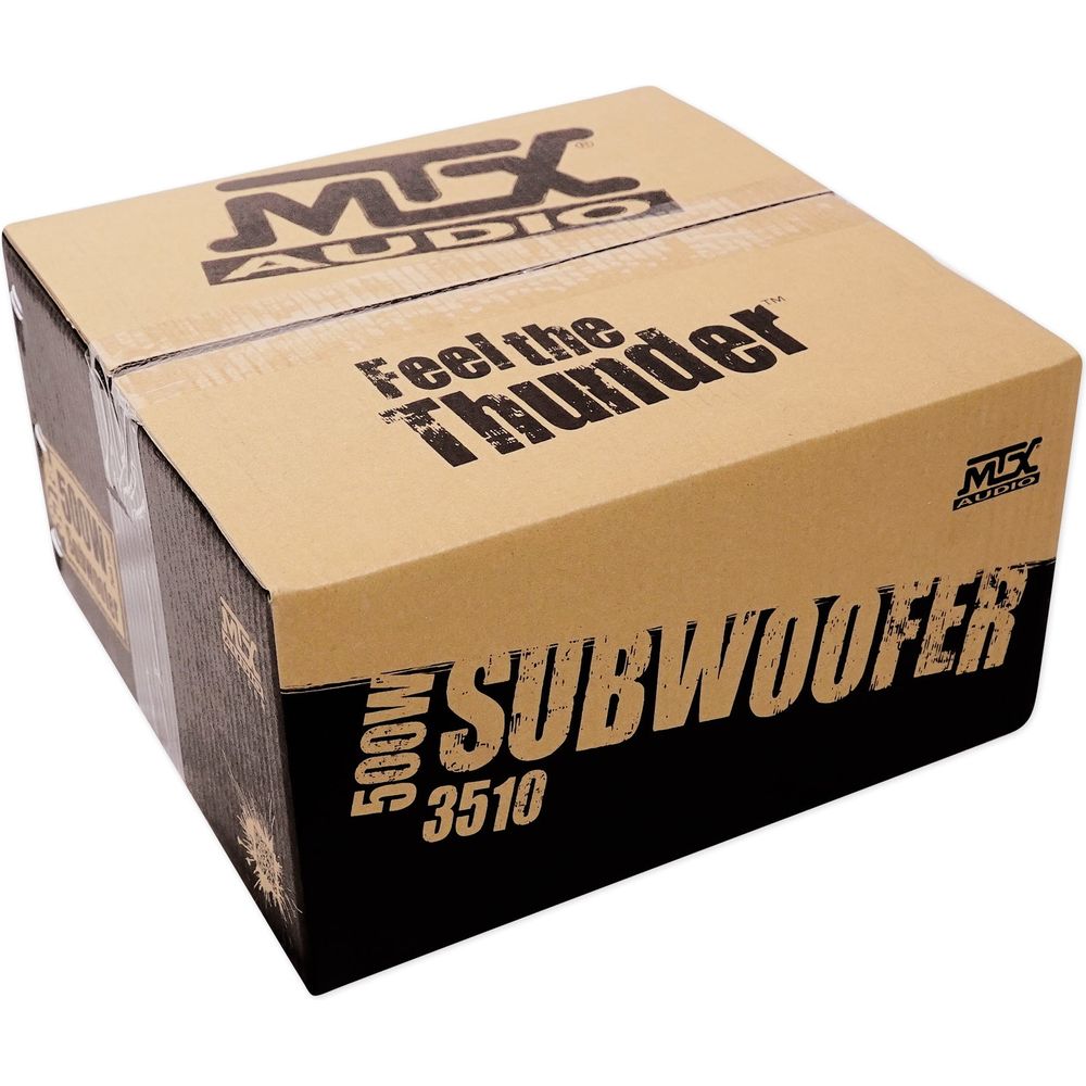 MTX 3510-02 10" Subwoofer + Alpine Mono Amplifier