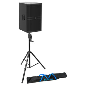 Mackie DRM215-P 15" 1600 Watt Professional Passive DJ PA Speaker+Crank-Up Stand
