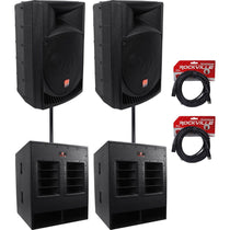 RPG15 2-Pack + RBG18FA Subwoofers 2-Pack Bundle