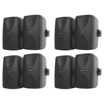 (8) WET-7020B Black 5.25" Swivel Multi Room Home Audio Wall Speakers