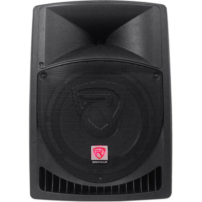 (2) RPG12 12" Active 800W DJ PA Speakers+Mackie Mixer+Stands+Mic+Cables