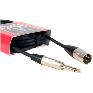 2 Hosa HPX-020 XLR TO 1/4" TS Male 20 Foot Pro Unbalanced Cables