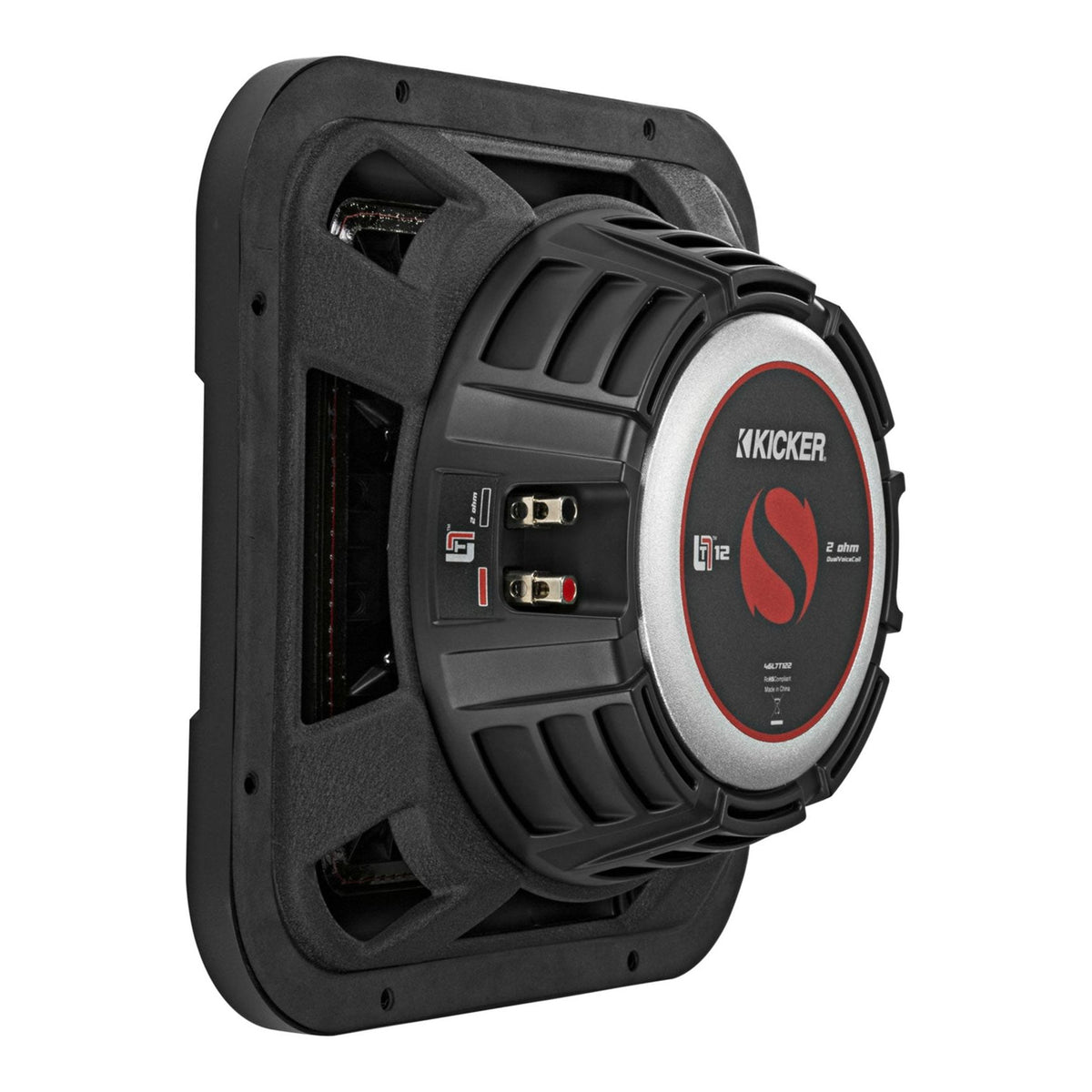 KICKER 46L7T122 12" 1200 Watt L7T Car Subwoofer, Solo-Baric Sub L7T122 DVC 2-ohm