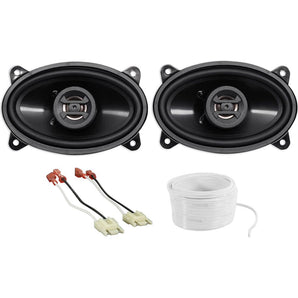 4x6" Front Speaker Replacement+Harness for Jeep Wrangler Yj 87-95 Hifonics