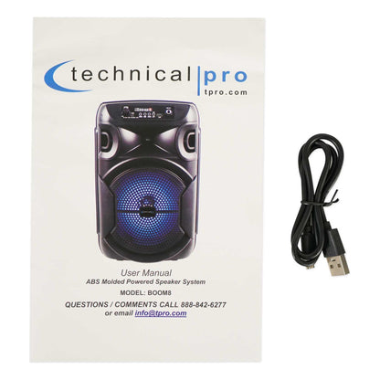 BOOM8 Portable Rechargeable 8" LED Party Speaker