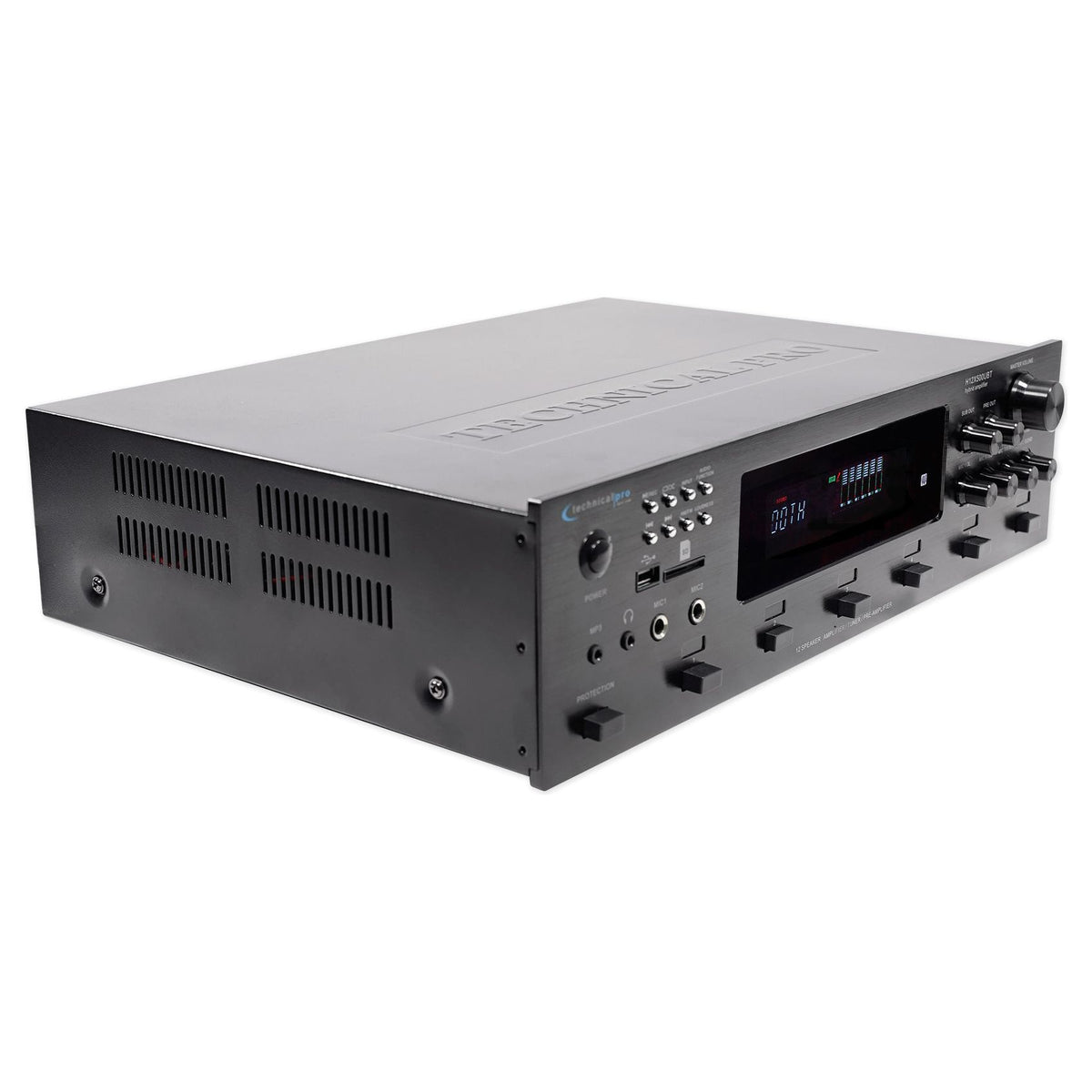 H12X500UBT 6-Zone Receiver & 4x HC85 White 8" Speaker Bundle