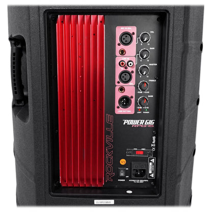RPG15 15" Professional Powered 1,000 Watt 2-Way PA Speaker+Headset Mic