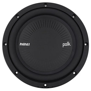 (2) Polk Audio MM842SVC 8” 1800w Single 4-Ohm Car Audio Subwoofers Subs+Rockmat