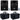 (2) Rockville RPG8BT 8" Bluetooth 800w DJ PA Speakers+Weather proof Carry Bags