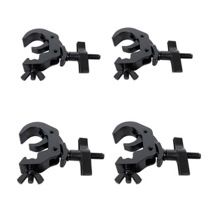 ProX T-C12H-BLKX4 (4) Self Easy Lock M10 Clamps with Big Wing Knob for 2" Truss