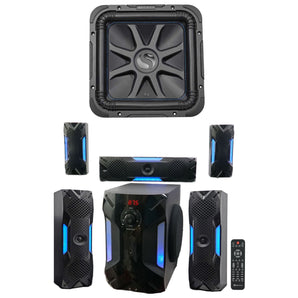 Kicker L7S124 12" 1500w Solobaric L7S Car Subwoofer + Free Home Theater System