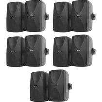 Rockville WET-7020B Black 5.25" Indoor Home/Outdoor Patio Wall Speakers