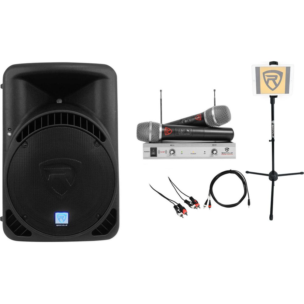Rockville Bluetooth 15" iphone/ipad/Android/Laptop/T.V. Karaoke Machine/System