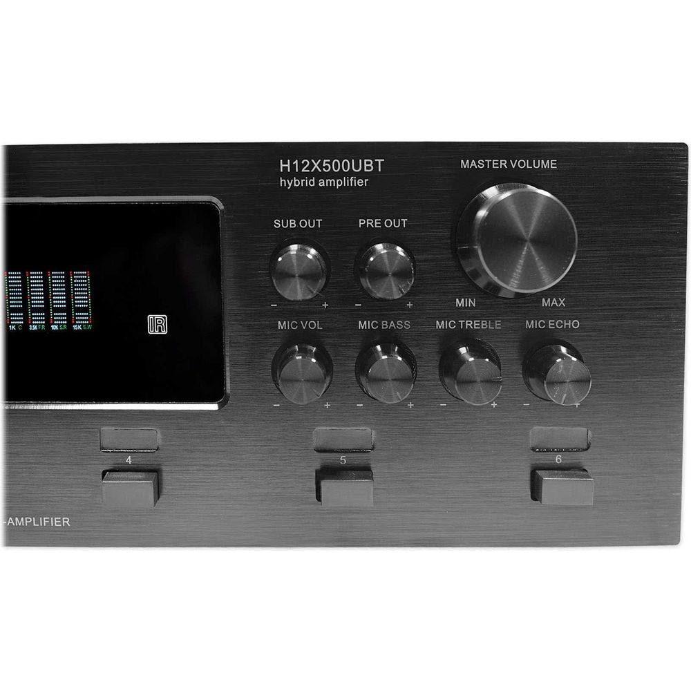H12X500UBT 6-Zone Receiver + (12) White 5.25 In Ceiling Speakers